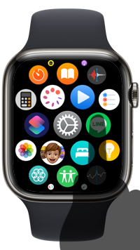 Apple Watchで削除したいアプリをロングタップする