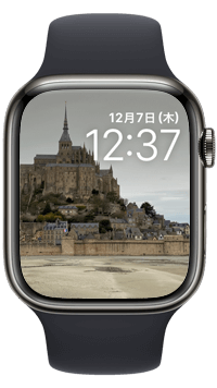 Apple Watchの文字盤に選択した写真・画像が表示される