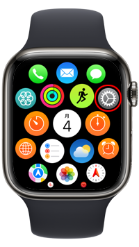 Apple Watchで設定アプリを起動する