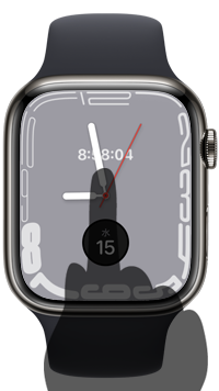Apple Watchで文字盤の編集を表示する