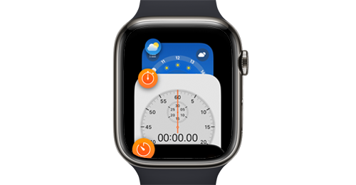Apple Watchでアプリスイッチャー画面から「最近使用したアプリ」を表示・起動・削除する