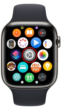 Apple Watchでスクリーンショットの設定画面を表示する