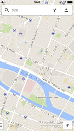 iPhone/iPod touchのGoogle Mapsアプリでオフライン地図を拡大・縮小する