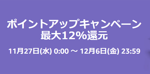 ポイントアップキャンペーン