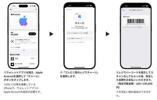 ファミリーマートのレジでApple アカウントにチャージ可能に