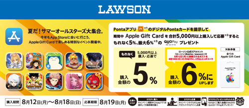 Apple Gift Card ローソン