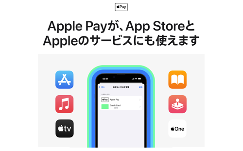 Apple Payが、App StoreとAppleのサービスにも使えます
