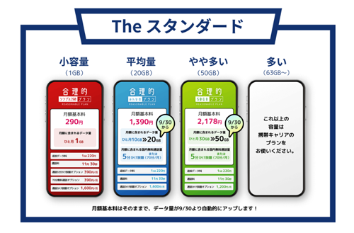 合理的50GBプラン