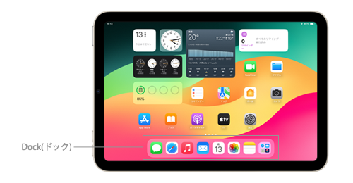 iPadのドック(Dock)とは?