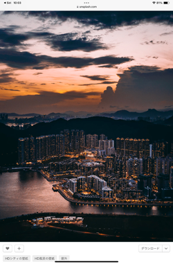 iPadのSafariで画像を保存する