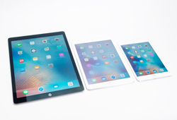 iPad ProとiPad Air/miniの本体サイズを並べて比較