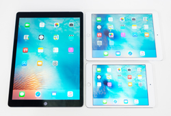 iPad Pro/Air 2/mini 4の画面サイズを比較