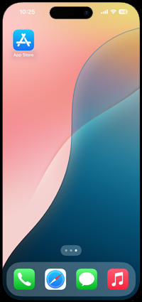 iPhoneで非表示のホーム画面を再表示して消えた「App Store」アプリをホーム画面に表示する