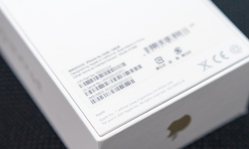 iPhoneの外箱(パッケージ)で製造番号(IMEI)を確認する