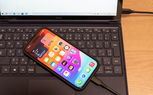 iPhoneとPC(iTunes)を接続する