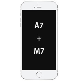 iPhone 5s A7 + M7