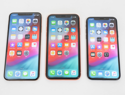 iPhone X/XR/XS Maxの前面デザイン